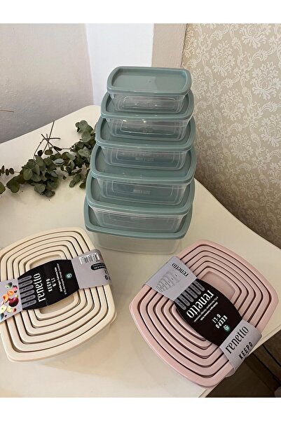 ByMisa Store 6-Piece Rectangular Food Safe Storage Container Refrigerator Organizer