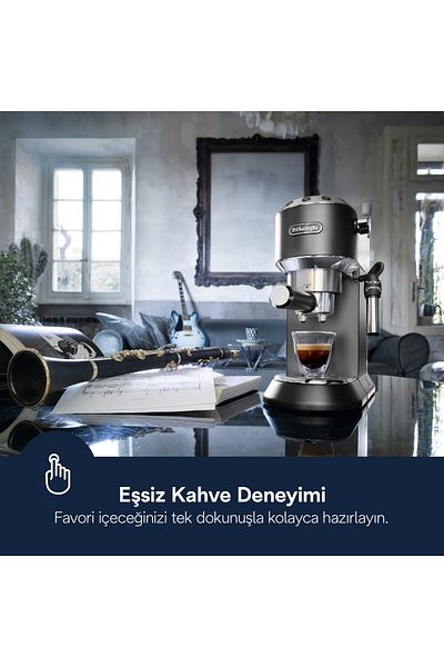 DELONGHİ Delonghi Dedica EC 685.BK Manual Espresso Machine