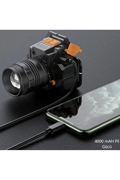 ONELİGHT 2000LÜMEN ULTRAIŞIK Şarjlı 4000Mah Powerbankli ElSensörüyle Açılıp K...