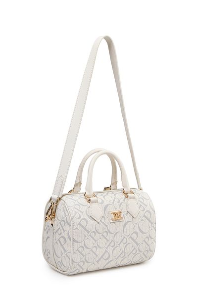Pierre Cardin Monogram White Women's Shoulder Bag 05Po25Y2521