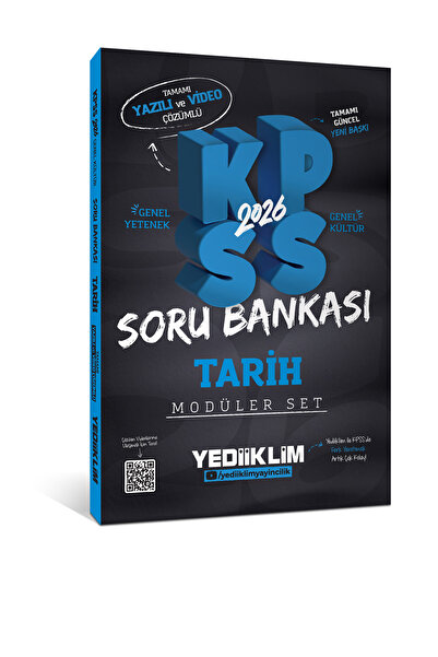 Yediiklim Yayınları 2026 KPSS GY GK Tamamı Yazılı ve Video Çözümlü Modüler Set Soru Bankası