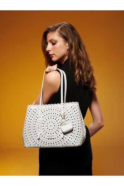 Pierre Cardin Geantă albă de umăr pentru femei 05PO25Y956