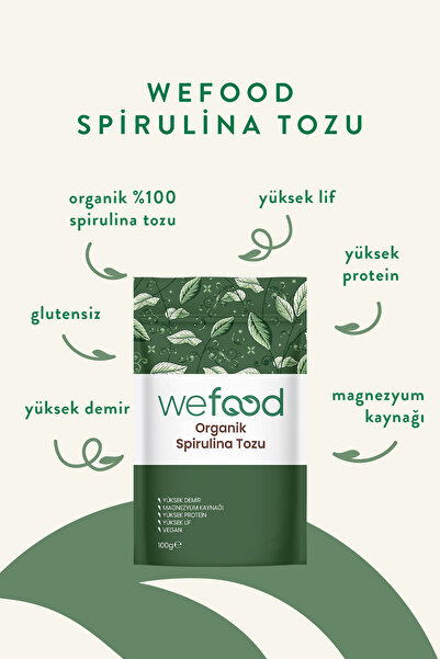 Wefood Organik Spirulina Tozu 100 gr