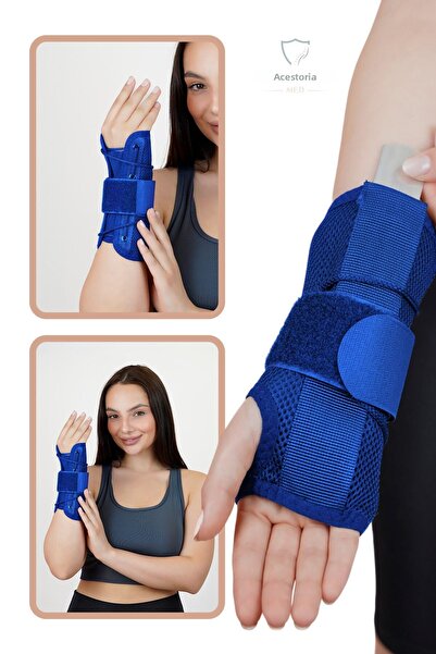 Akestoria Med مشبك المعصم الأزرق الجانبي الأيمن من Airtex - مشد داعم WS-0022