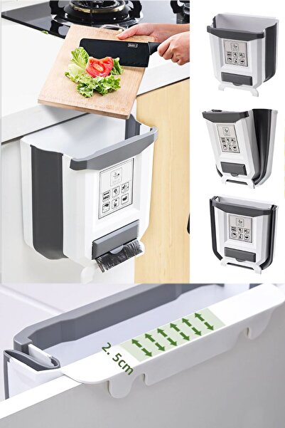 Hedi's Home Practical Foldable Kitchen Trash Can