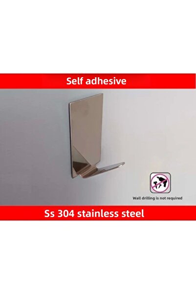 ardini 4 Pack Chrome Robe Towel - Stainless Steel, Rectangular Hanger