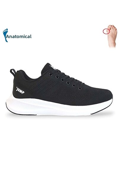 Jump 1810-29537 Anatomical Sole Knitwear Fabric Sneakers - NKT01810-black white-40