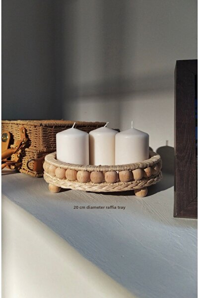 afralya home سلة خوص مصنوعة يدوياً 20 سم