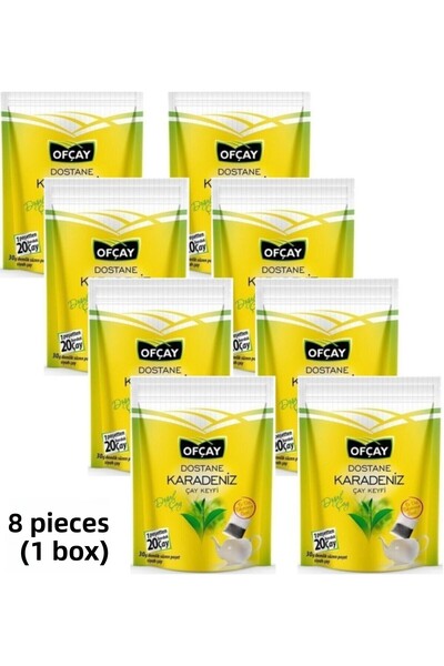 Ofçay Dostane Zipper Black Sea Eco Teapot Bag Tea 30 Gr 30 Pieces - 8 Pack Box