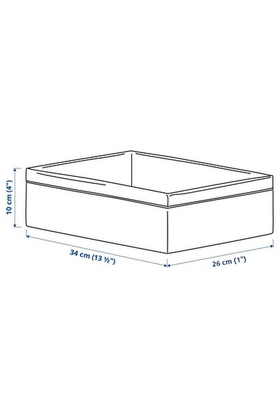 IKEA Γκρι-Λευκό κουτί Baxna
