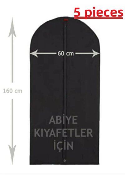 Coco Life 5 ΤΕΜ Μαύρο βραδινό φόρεμα - 60x160 Gamboç Nonwoven Long Size
