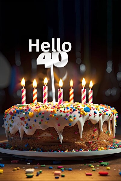 Artikel الجزء العلوي من الكعكة المصنوع من زجاج شبكي مرآة مكتوبة باللون الفضي ...