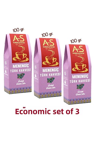AS Kurukahvecisi طقم قهوة تركية اقتصادية مكون من 3 قطع