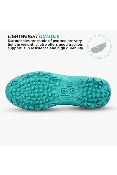 DSC Belter Cricket Shoes , Sea Green , For Boys and Men , Eva Sock Liner , Lightweight Outsole