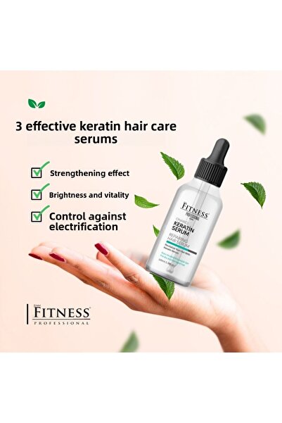 Fitness Professional سيروم العناية بالشعر بالكيراتين 100 مل - تركيبة مغذية وإ...