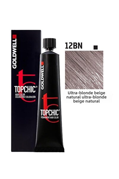 GOLDWELL Topchic Hair Color 12BN Ultra Blonde Beige , 1 Pack (1 x 60 ml)