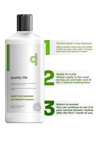 Quality Life Ql Dandruff Shampoo - 13 Active Anti-Dandruff Shampoo 300 ml (Anti-Dandruff Shampoo) Eczema