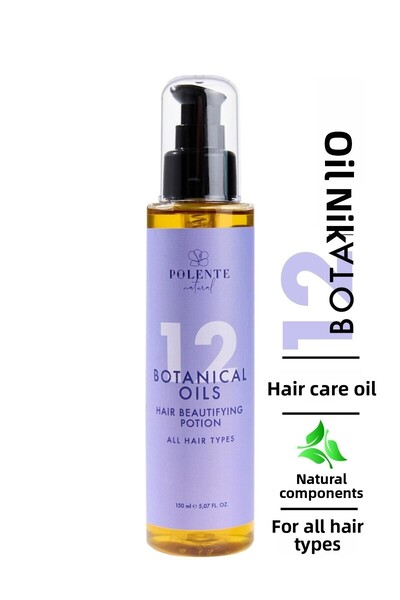 Polente Natural زيت العناية بالشعر يحتوي على 150 مل زيت نباتي