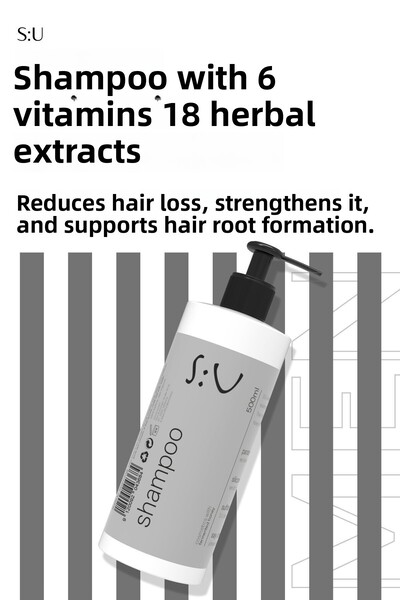 S:U شامبو رجالي للعناية بالجسم 500 مل - خالي من الملح والبارابين والسيليكون