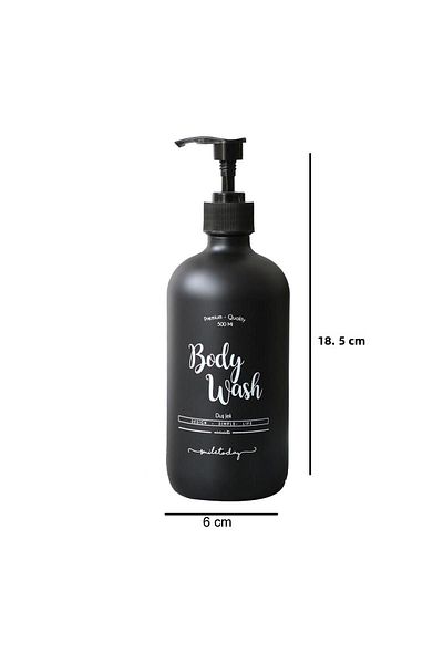 Miniminti Μαύρο γυάλινο μπουκάλι αφρόλουτρο - 500 ml (Body Wash)