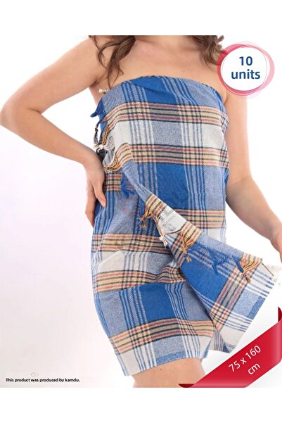 embays collection 75X160Cm Classic Bath and Beach Peshtemal - 10 Pieces