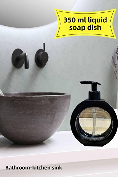 MEDUSHOP Dozator de săpun lichid oval pentru baie/bucătărie de 350 ml |   Bai...