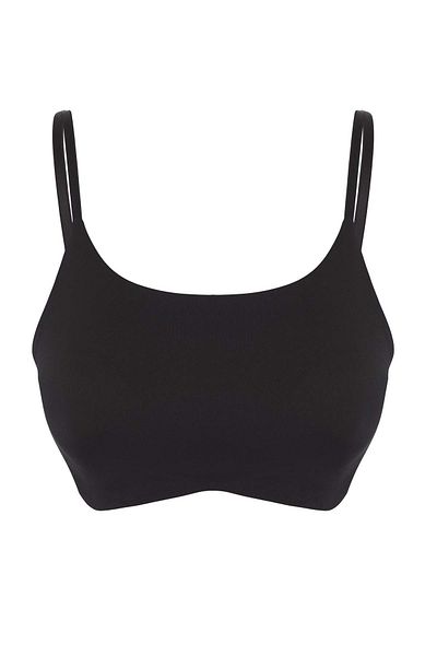 Trendyol Collection Sutien sport cu capac Scuba negru periat THMAW26SS00004