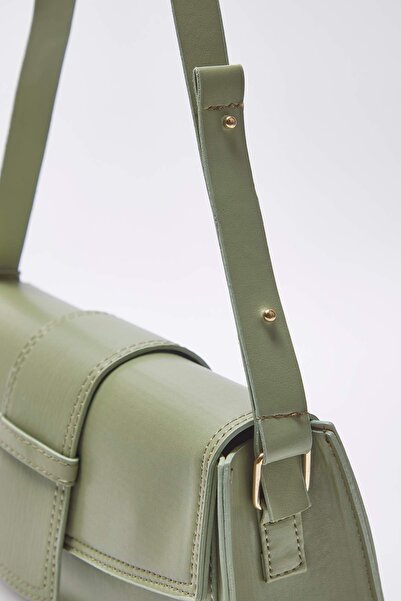 TRENDYOL SHOES Mint Snap Closure Mini/Small City Shoulder Bag Takss25Oc00014