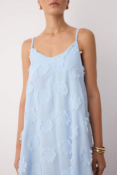 Trendyol Collection Blue Plain Midi Woven Dress Twoss25El00905