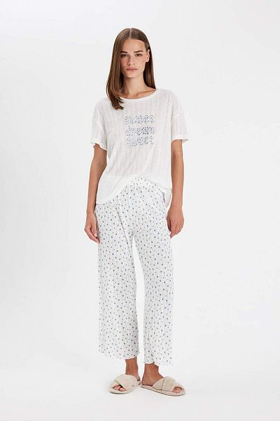 DeFacto Be in love Regular Fit Printed PAjAmAs Set - C4992AX24HS