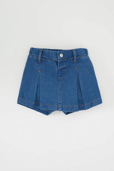 DeFacto Baby Girl Elastic Waist Short Jean Shorts Skirt D2131A524Au