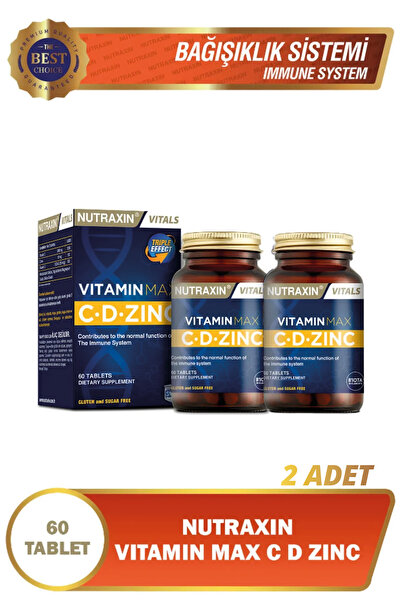 Nutraxin Vitamin Max C-d-zınc 60 Tablet 2 Kutu
