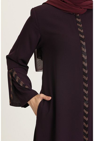 ISTANBUL STYLES Strass Stone Hijab Ferace Dress