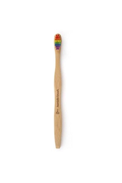 Humble Brush فرشاة أسنان متوسطة الحجم للبالغين من رينبو