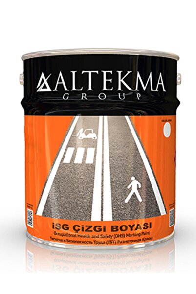 Altekma Isg Soğuk Yol Çizgi Boyası Kırmızı 20 Kg