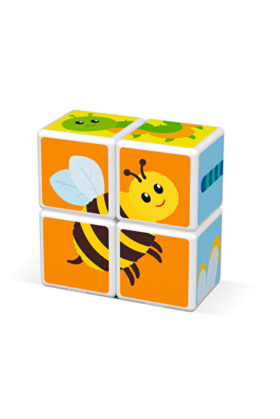 GEOMAG لعبة بناء الحشرات ماجيكوب مع مكعبات مغناطيسية، 4 مكعبات متضمنة، صنع في سويسرا 100