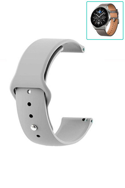 Tagomoon Huawei Watch Gt3 Pro 46mm Uyumlu Kordon Yumuşak Dokulu Esnek Silikon Kayış