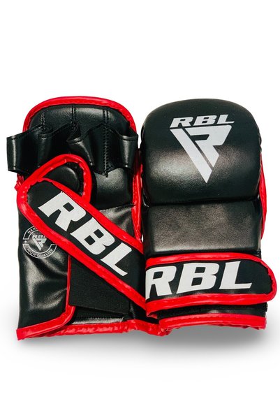 RUBBEL Rmg-0022 Double Hybrid Black Mma Training Gloves |   Shooting Gloves