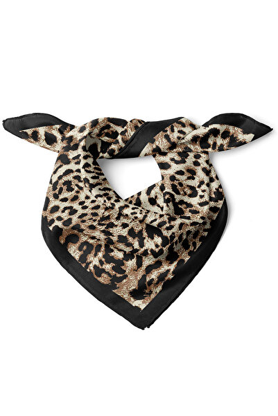 nehir eşarp Leopar Desen Fular Bandana 50x50 Cm
