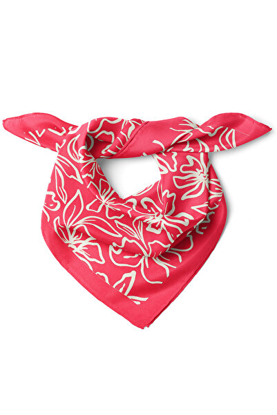 nehir eşarp Çiçek Desen Fular Bandana 50x50 Cm