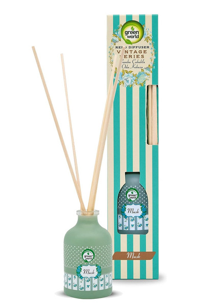 Green World Vintage Bambu Çubuklu Oda Kokusu 40 ml - Musk