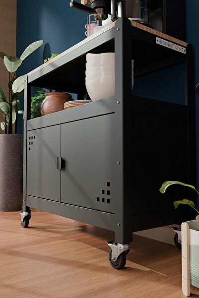 Machin-x Machinist Craft - BrewBox Kahve köşesi - Kahve Dolabı - 85 cm x 40 cm x 88 cm