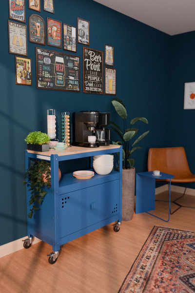 Machin-x Machinist Craft - BrewBox Kahve köşesi - Kahve Dolabı - 85 cm x 40 cm x 88 cm