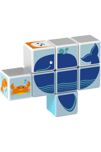 GEOMAG Magicube Polar-Sea Animals w/ Cards Magnet Toys 11pcs