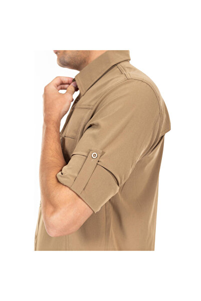 Akıncılar Outdoor 312 Lycra Flexible Tactical Outdoor Beige πουκάμισο