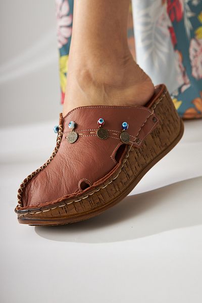 Limoya Papuci de damă Annika Lilac Antique Detaliați din piele naturală Sabo