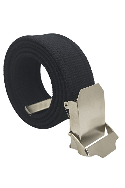 Deribond Sports Men's Belt Black 4 cm for Jeans and Canvas