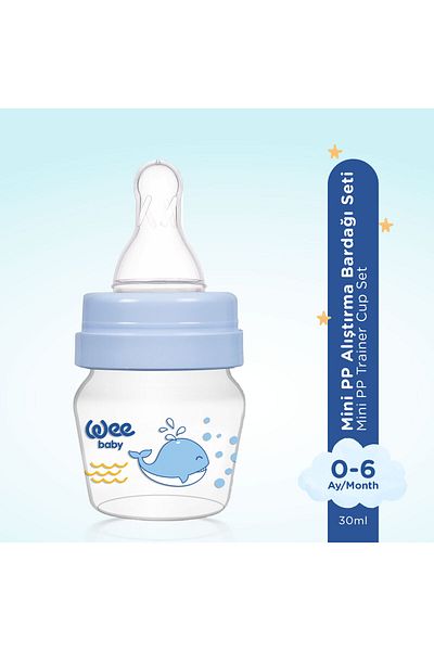Wee Baby Mini Pp Drinking Cup Set 30 ml - Blue