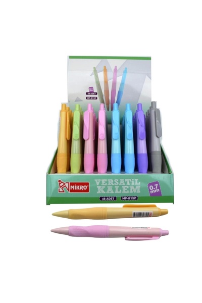 Mikro Versatil Basmalı Kalem 0,7 Pastel Renkler MP-815P  1  Adet