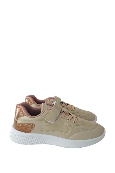 Stella Pendenza Cream Kids Unisex Sneakers Sports Shoes Velcro Laced Kp-9510